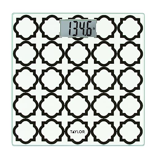 Taylor Glass Digital Bath Scale White Lattice 100 Count