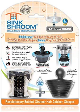 SinkShroom Combo Edition Drain Protector Hair Catcher and Stopper 1