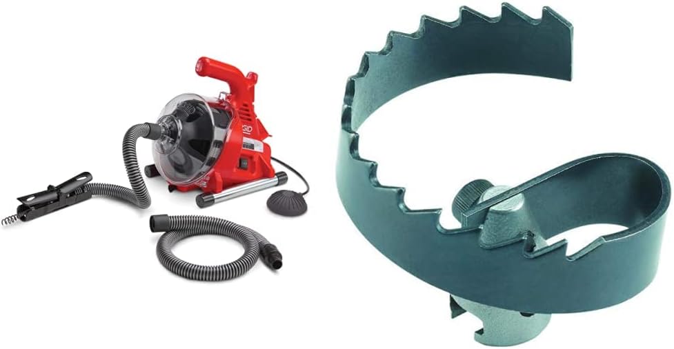RIDGID PowerClear Drain Cleaning Machine Kit with Spiral Cutter