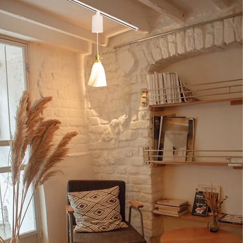Adjustable Height Vintage Copper Track Pendant Light