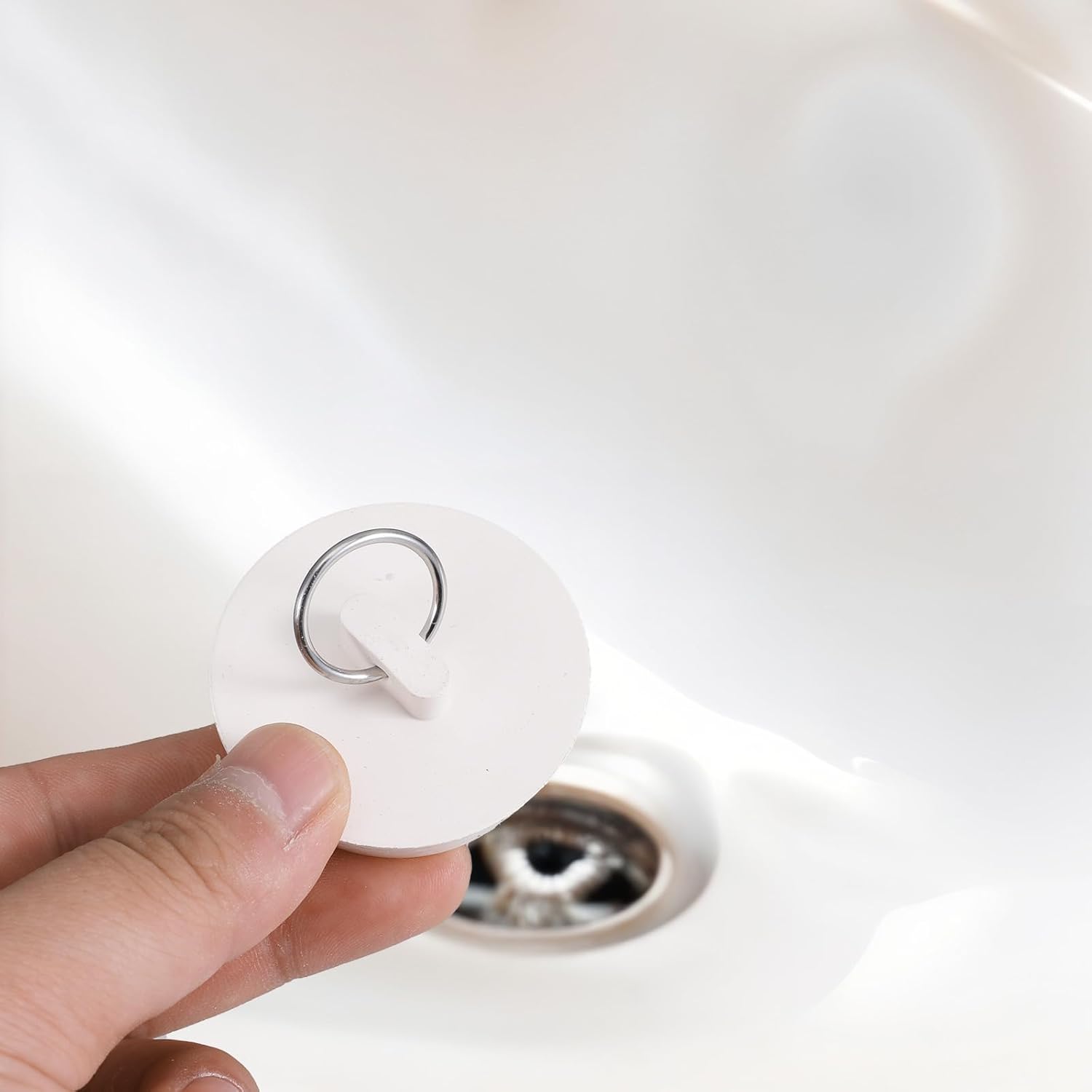 Psyqtsuary Rubber Sink Stopper 2 PCS Universal Drain Plug