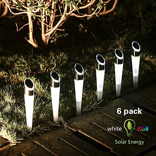 Pearlstar 6 Pack Solar Pathway Lights