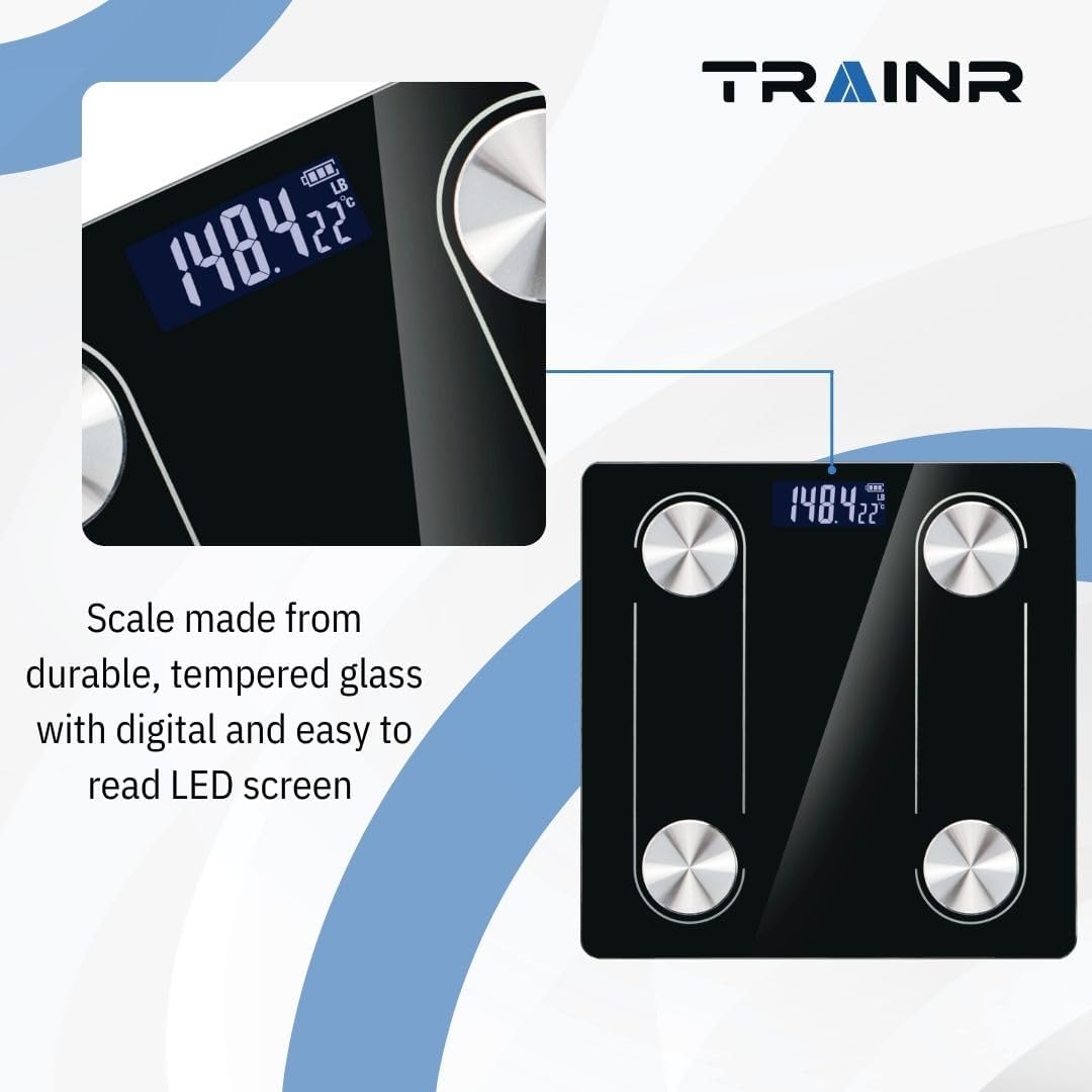 Digital Body Scale Trnr-BDYSCLE-BLK - Smart Fitness Tracker