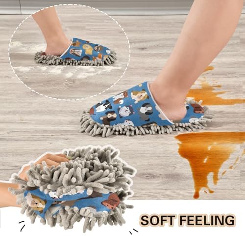 Sinestour Mop Slippers for Easy Floor Cleaning