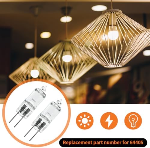 MOTOQUEEN 2 Pcs T4 Halogen Light Bulbs 5W 12V G4 Bi-Pin Base