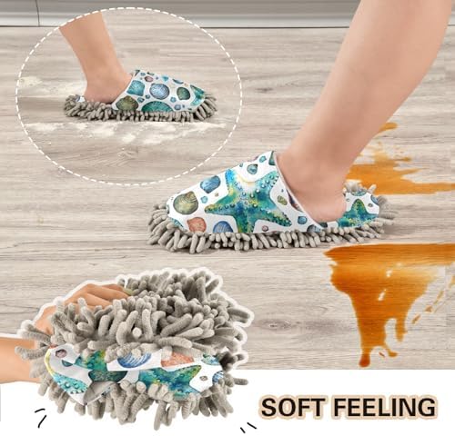 Sinestour Microfiber Mop Slippers for Floor Cleaning
