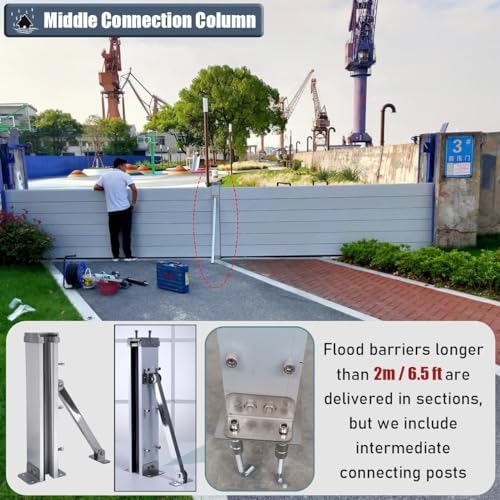 Flood Protection Barrier Panel 47inch Silver