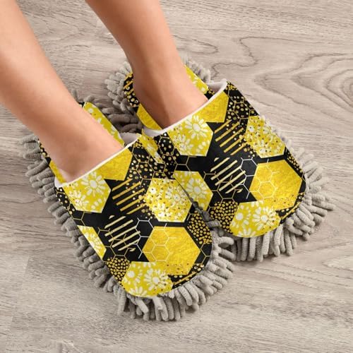 Sinestour Bee Mop Slippers for Floor Cleaning 1