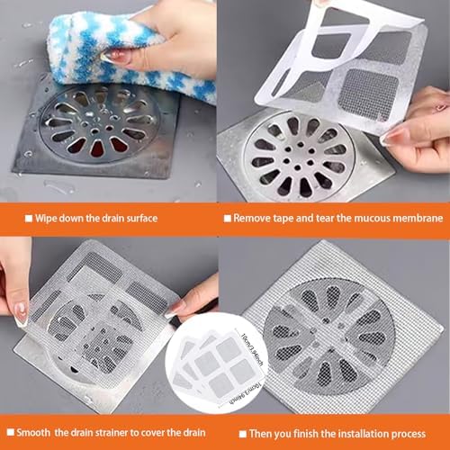 30 PCS Drain Hair Catcher Set for Kitchen Bathroom