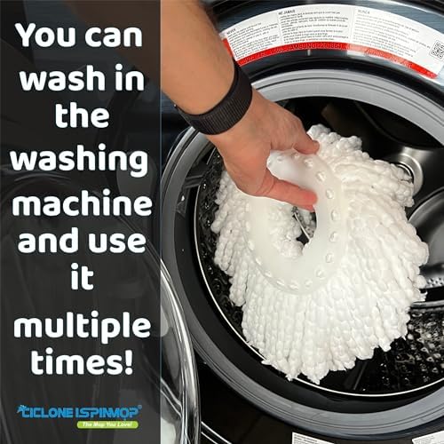 CICLONE Ispinmop Microfiber Mop Head Refill