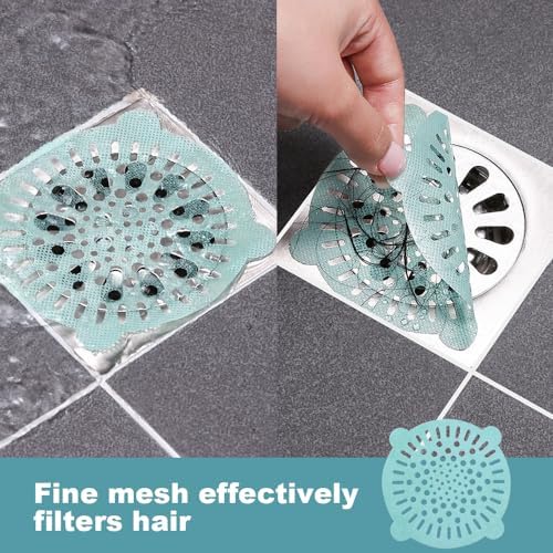Drkicsy Drain Hair Collector with Strong Adhesive 50 Pcs