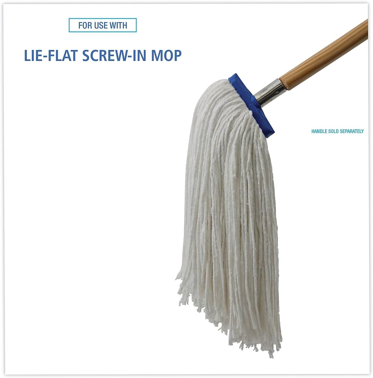 Boardwalk Cut-End Lie-Flat Wet Mop Head 16oz White