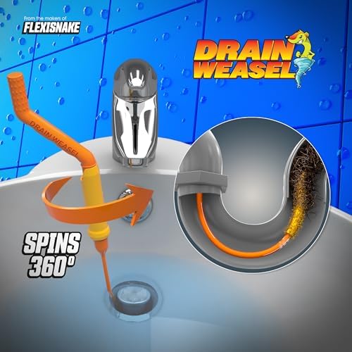 FlexiSnake Drain Weasel 10 Wands Tool with Lemon Scent Pods