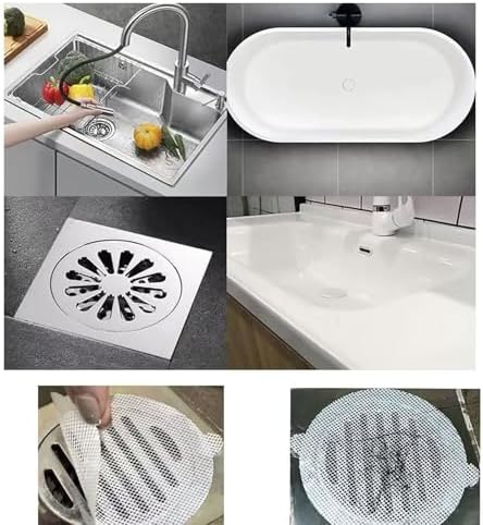 30 PCS Drain Hair Catcher Stickers for Bathroom Kitchen