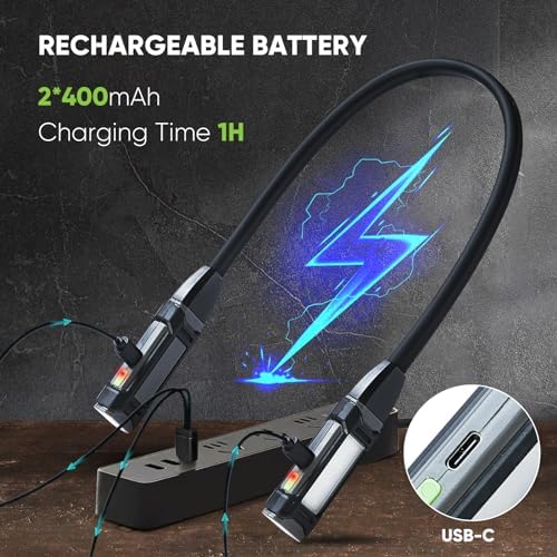 Durapower Neck Light Rechargeable Work Light with Magnetic Base