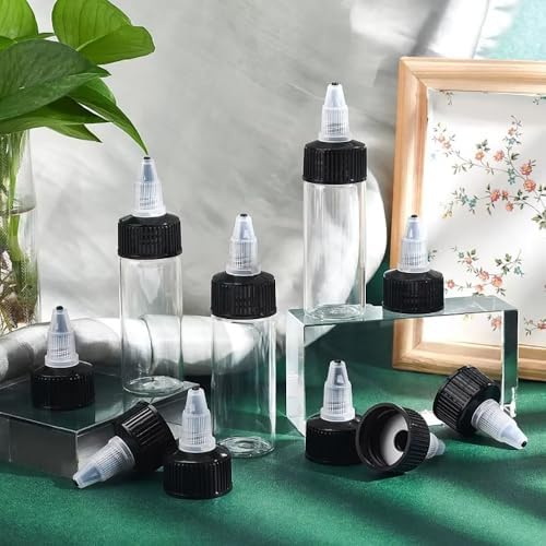 50 PCS Black Twist Bottle Caps for 20410 Threaded Containers