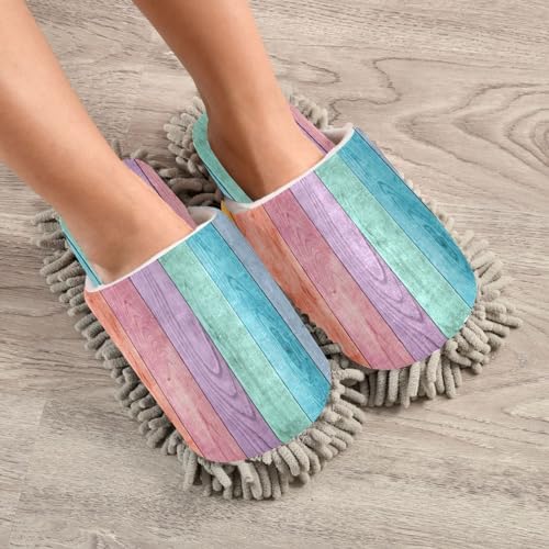 Kigai Microfiber Slippers with Wooden Pattern Size L