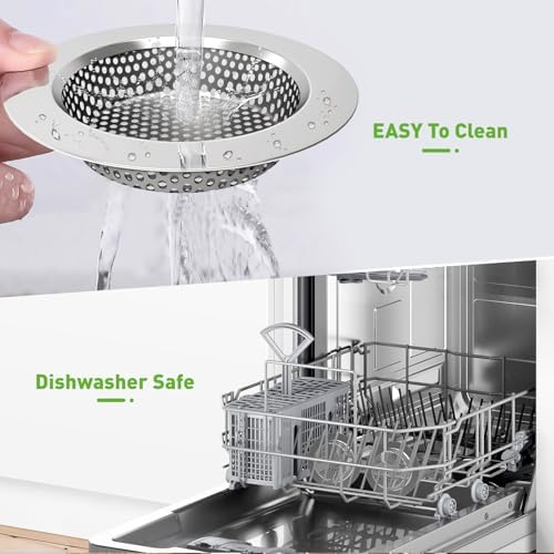 CasaCulina 3PCS Kitchen Sink Drain Strainer