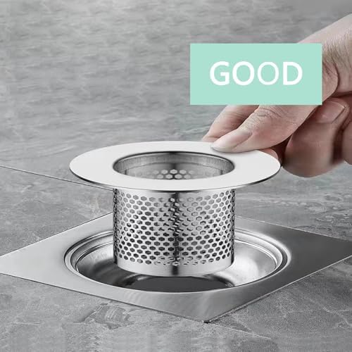 4PCS Stainless Steel Drain Hair Catcher for Sink Tub RV and Laundry