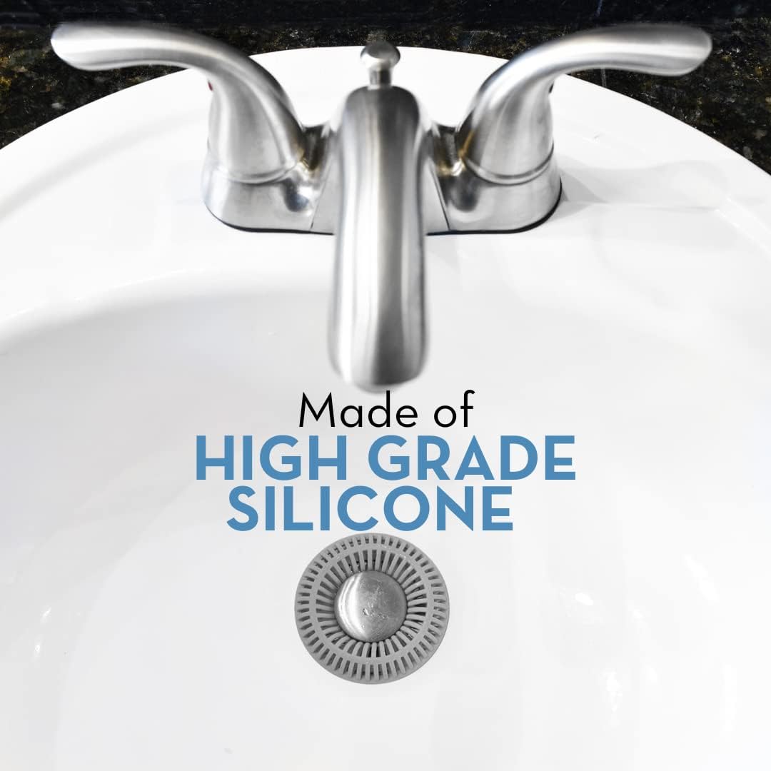 SinkRing Hair Catcher Gray Universal Drain Protector