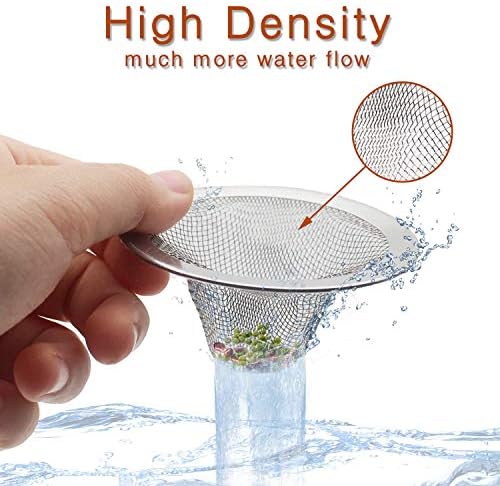 4pcs Heavy Duty Stainless Steel Kitchen Sink Strainer