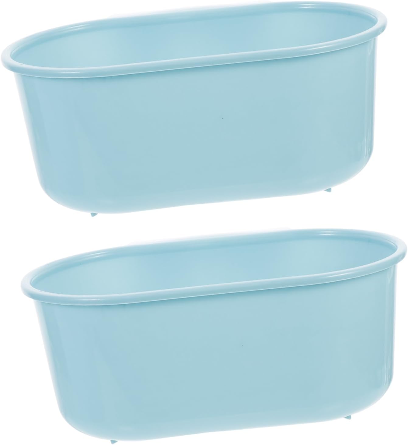 LIFKICH 2Pcs Sturdy Kitchen Sink Drain Basket with Food Strainer and Colander