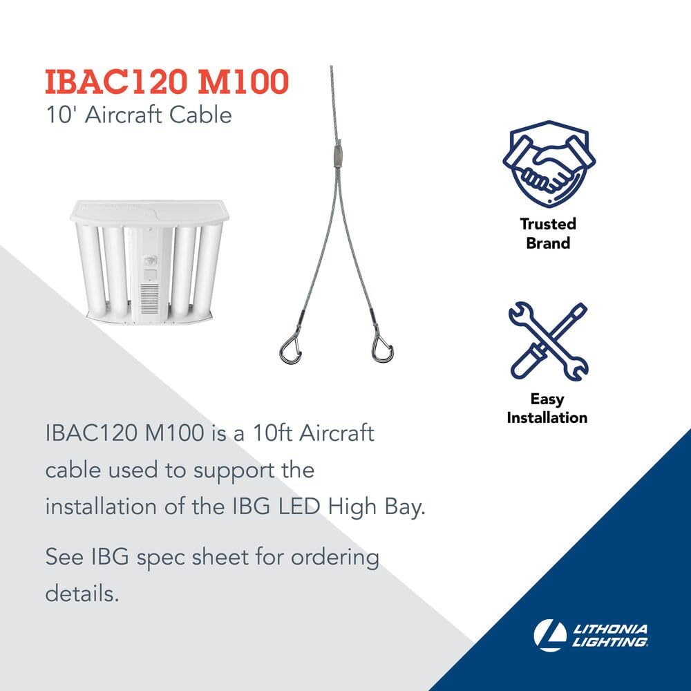 Lithonia Lighting IBAC120 M20 120 Air Craft Cable Pair