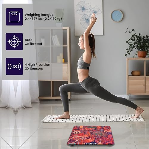 Eilison Digital Bathroom Weighing Scale 400lbs with LED Display