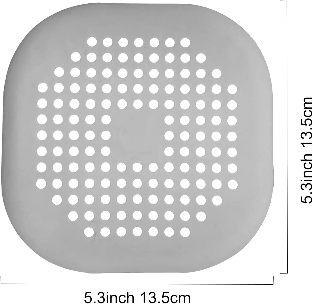 4 Piece Drain Covers Hair Stopper for Shower and Kitchen
