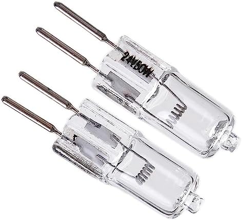 Othmro 2Pcs 50W 24V Halogen Bulbs G53 Warm White 1