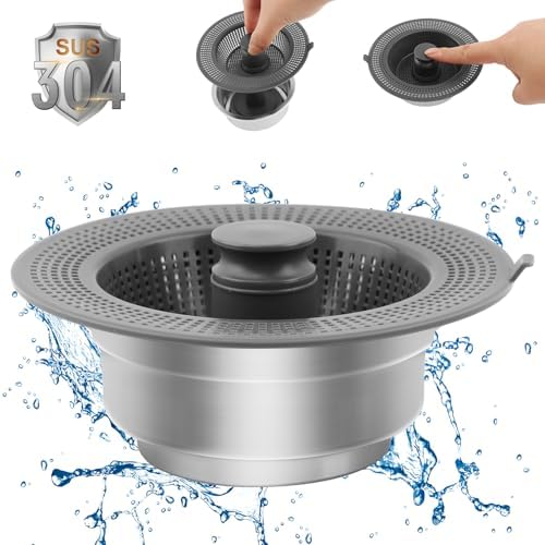 Homfanseec Kitchen Sink Drain Strainer with Deodorant