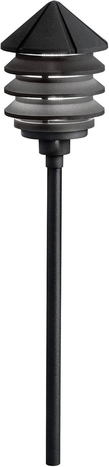 Kichler 15205BKT Six Groove 1-Light Path Light