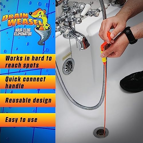 FlexiSnake Drain Weasel Tool with 5 Lemon Scent Pods