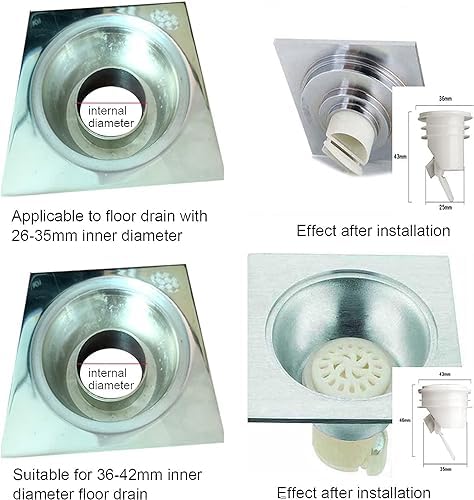Katartizo Odor Proof Shower Floor Drain Stopper