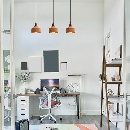 Kiven L Style 2-Wire Track Pendant Light with Brown Ceramic Globe 1