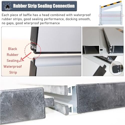 31 High Flood Control Baffle Barrier Underpass Entry Protection