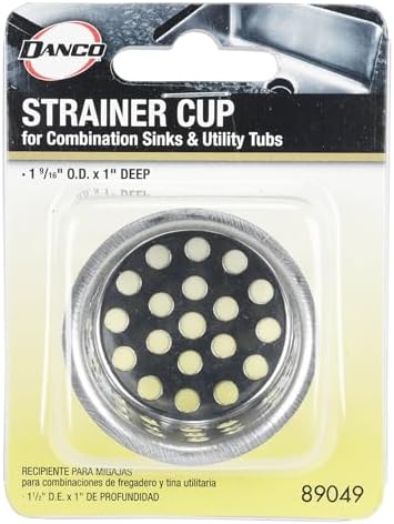 Danco 89049 1-916 Inch Chrome Sink Strainer