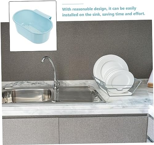LIFKICH 2Pcs Sturdy Kitchen Sink Drain Basket with Food Strainer and Colander