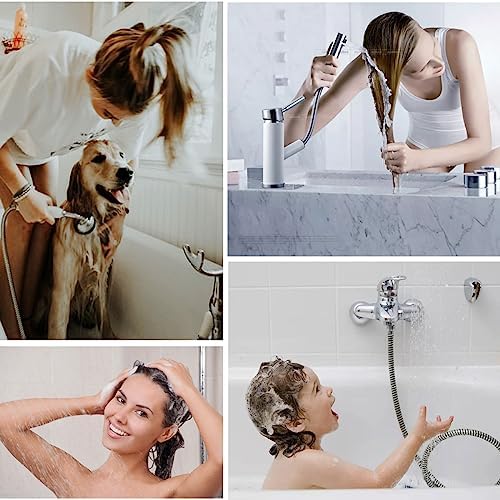 2PCS Hair Catcher Shower Drain Cover with Silicone and Stainless Steel