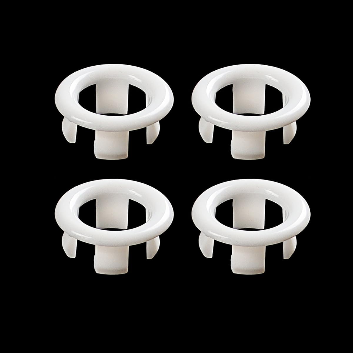 4-Pack White Sink Overflow Hollow Rings 248mm