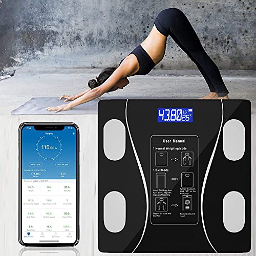 E-SHIDAI Smart Scale with Body Composition Analysis and Bluetooth Sync