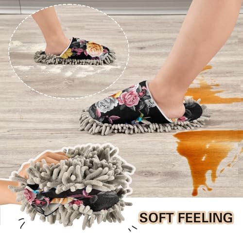 Sinestour Hummingbird Mop Slippers for Floor Cleaning 1