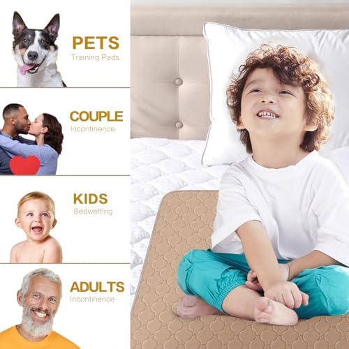 Alsunny Washable Bed Pads for Incontinence 2 Pack