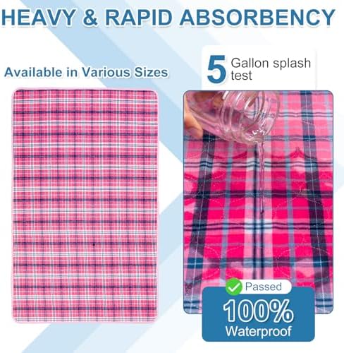 OUTCREATOR Reusable Bed Pads 34x54 for Incontinence Protection