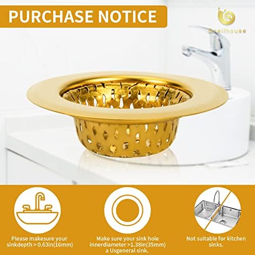 Snailhouse 2 Pack Stainless Steel Drain Strainers