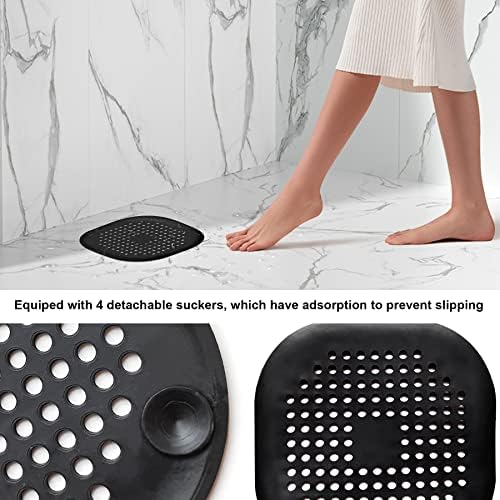 Philbinden 2-Piece Shower Drain Hair Catcher with Suckers