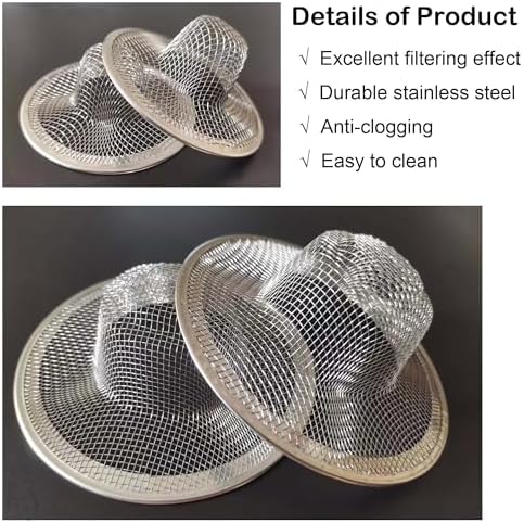 20Pcs Small Drain Mesh Basket for Bathroom Sink