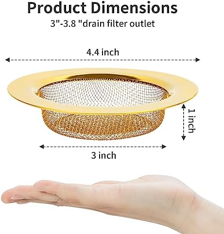 2PCS Kitchen Sink Strainers Stainless Steel