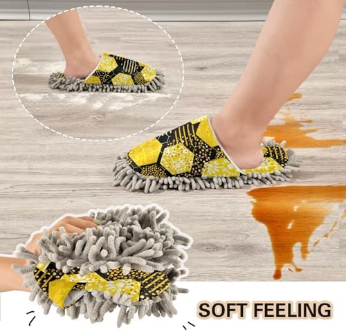 Sinestour Bee Mop Slippers for Floor Cleaning 1