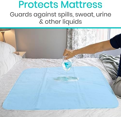 Vive Reusable Waterproof Bed Pad for Incontinence